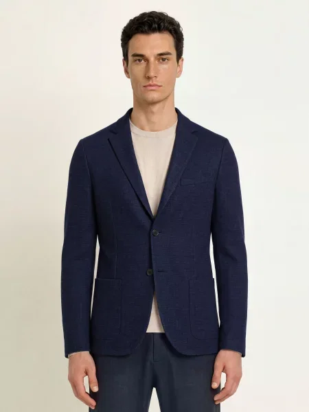 Harris Wharf London Oblekové Sako Extra Slim Fit Z Jersey navy blue modré