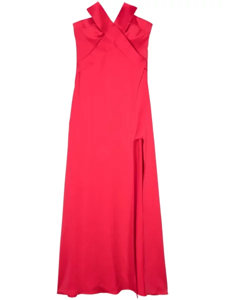 Rochie Genny din satin roșu