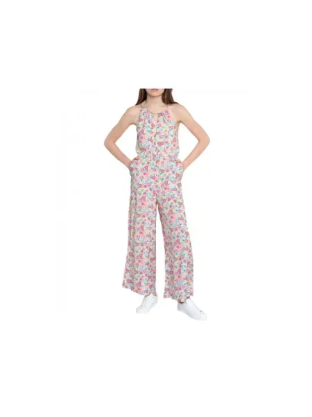 Kombinezon jeansowy Pepe Jeans różowy