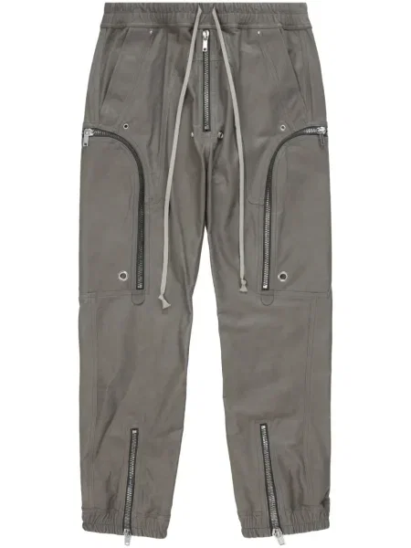 Zúžené cargo kalhoty Rick Owens šedé