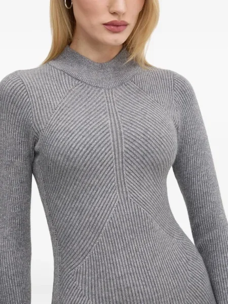 Rochie midi Never Fully Dressed până la genunchi de costum gri