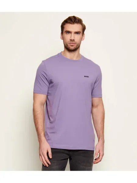BOSS GREEN Tricou Tee | stretch verde
