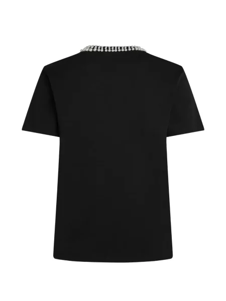 Tricou Karl Lagerfeld cu perle negru