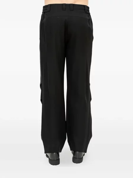 Pantaloni Devoa de lână clasici negru