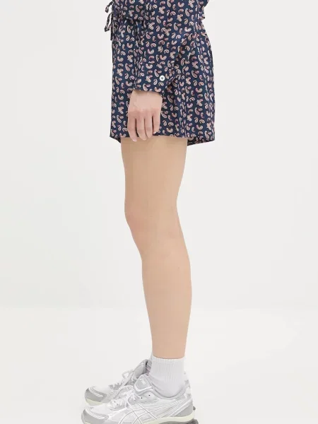 Шорти A.P.C. Short Audrey візерунок висока посадка синій