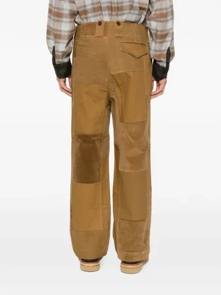 Pantaloni Junya Watanabe Man de catifea cord maro