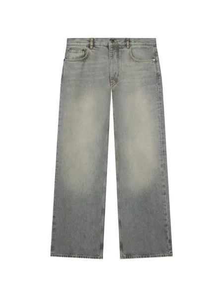 Blugi cu picior larg Off-white alb