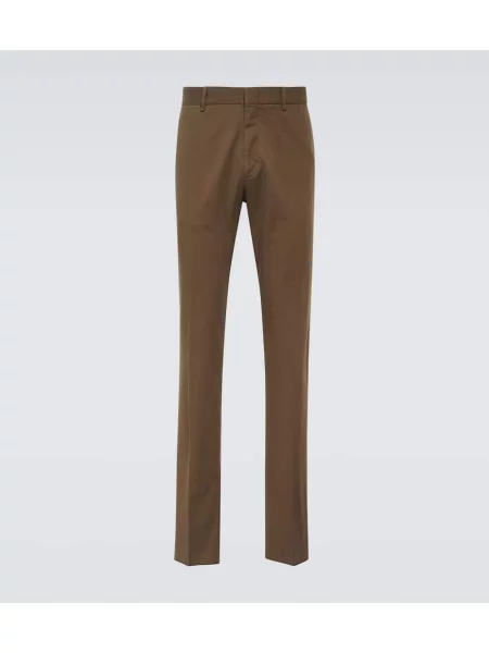 Pantaloni chino Zegna maro