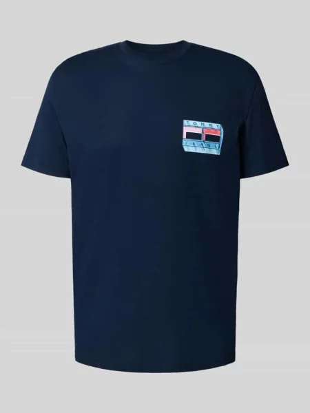 T-shirt o kroju regular fit z czystej bawełny Tommy Jeans