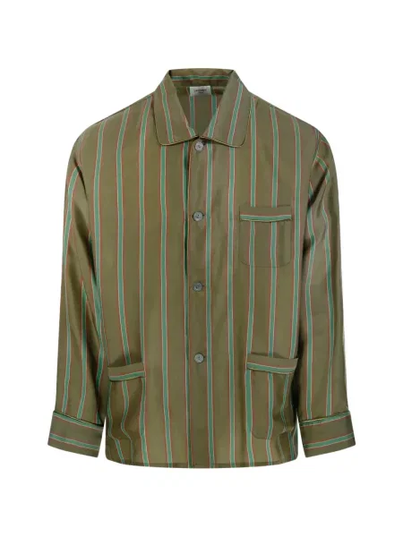 Пижама Saint Laurent на райета зелено