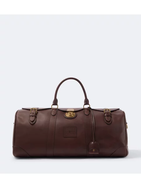 Geantă Polo Ralph Lauren din piele maro