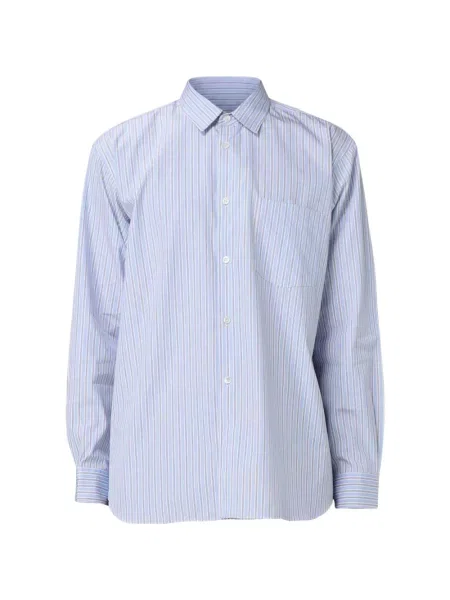 Cămașă Comme Des Garçons Shirt cu dungi albastru