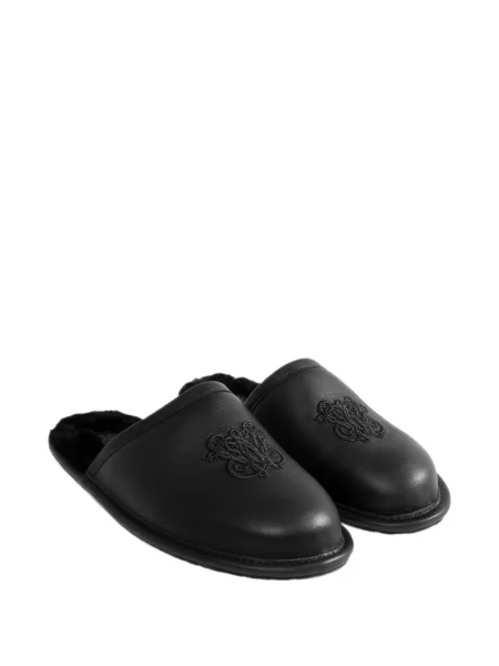 Papuci de casă Ugg din piele negru
