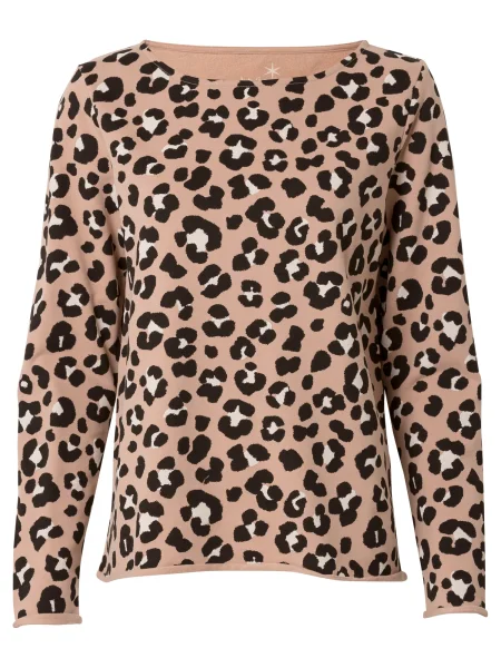 Juvia Mikina písková / černá bílá