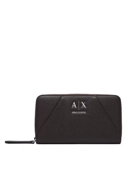 Armani Exchange Piniginė Tamsiai ruda
