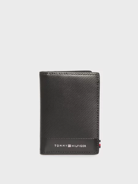 Кожаный кошелек Tommy Hilfiger черный