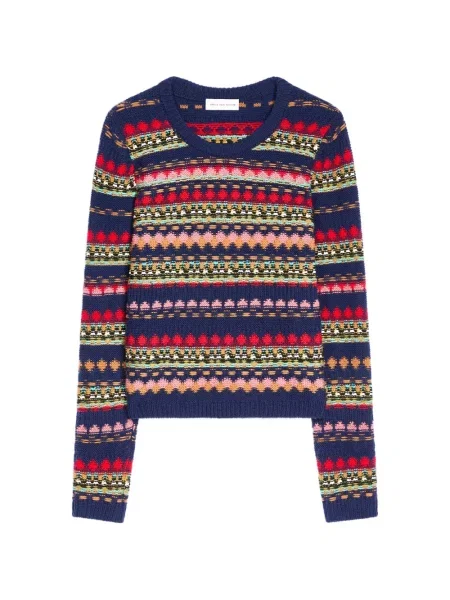 Pulover Dries Van Noten de lână albastru