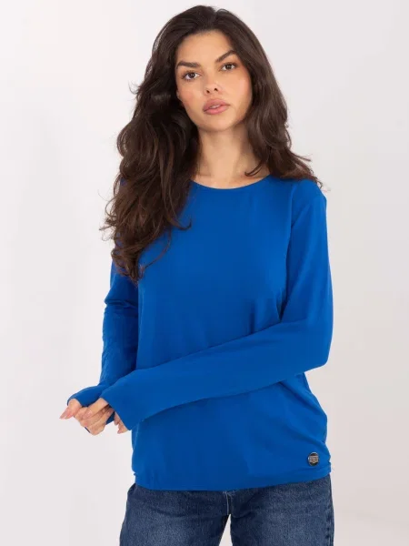 Bluză Relevance cu mâneci lungi lungă albastru