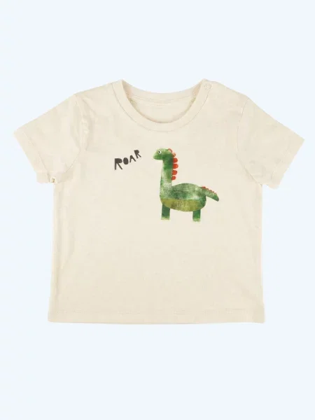 MelaDi Majica Dinosaurier' bijela