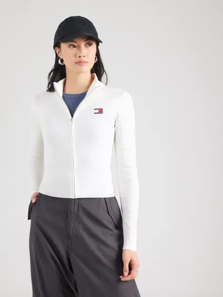 Tommy Jeans Kardigán biela