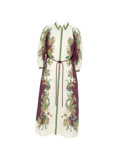 Rochie tip cămașă Alemais cu imagine cu model paisley