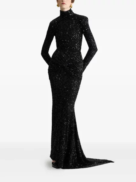 Rochie maxi Patou de costum negru