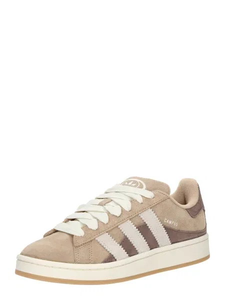 Adidas Originals sneakers din piele intoarsă Campus Twist bej alb