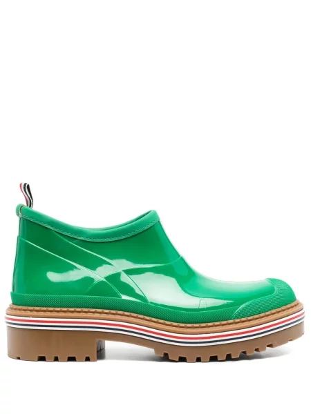 Botine Thom Browne cu vârf rotund verde