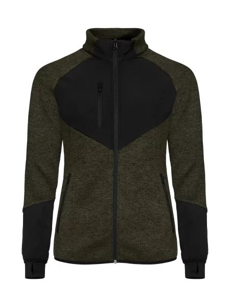 Clique Haines Kurtka polar z segmentami softshell — ciepła i funkcjonalna zielona