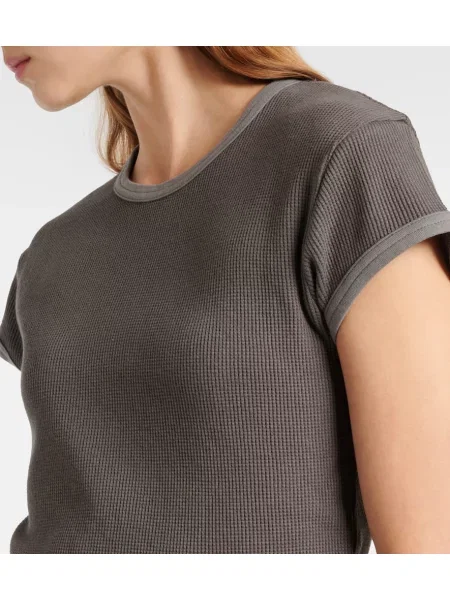 Tricou Acne Studios tricotate gri