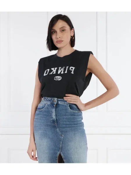 Pinko Póló CACAO CANOTTA fekete