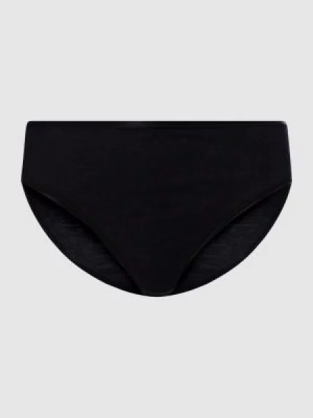 Figi z bawełny — bezszwowy model ‘Cotton Seamless’ Hanro czarne