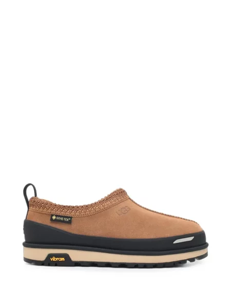 Papuci de casă Ugg din piele de căprioară maro