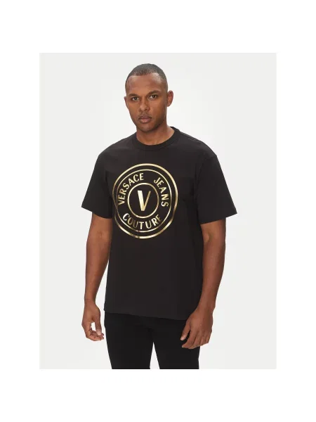 Versace Jeans Couture Majica Regular Fit črna