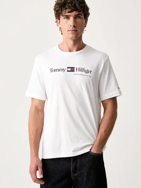 Tommy Hilfiger t-shirt ανδρικό λευκό