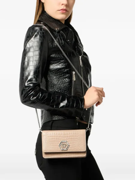 Geantă plic Philipp Plein cu autograf