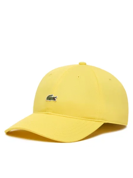 Lacoste Καπέλο μπέιζμπολ κίτρινο