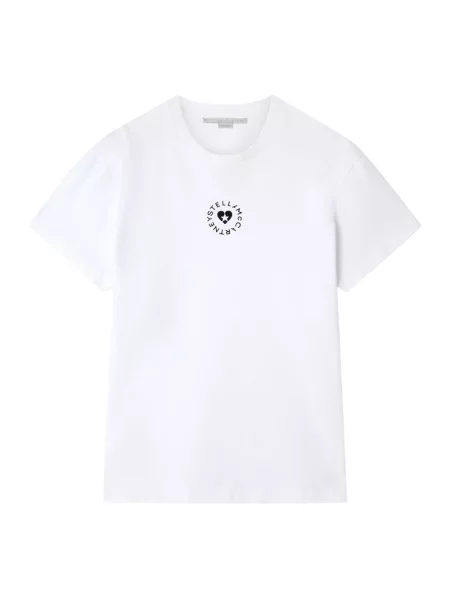 Koszulka Stella Mccartney w serca biała