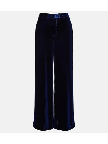 Pantaloni Etro de catifea albastru