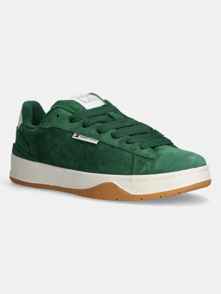 Tommy Jeans Superge iz semiša SKATER SNEAKER zelena