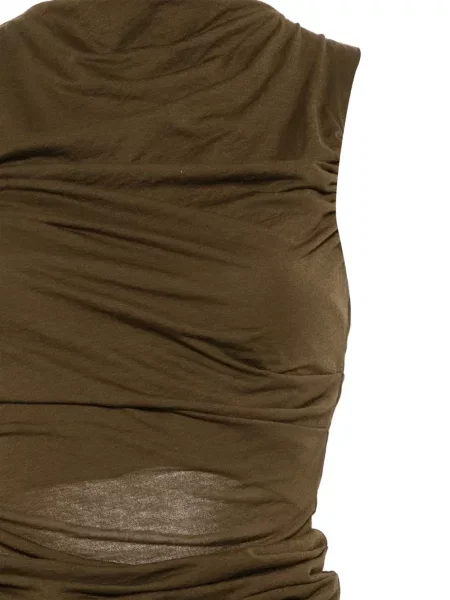 Top Soeur s draperijom zelena