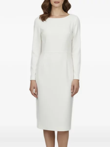 Lung rochie tip creion Elisabetta Franchi alb