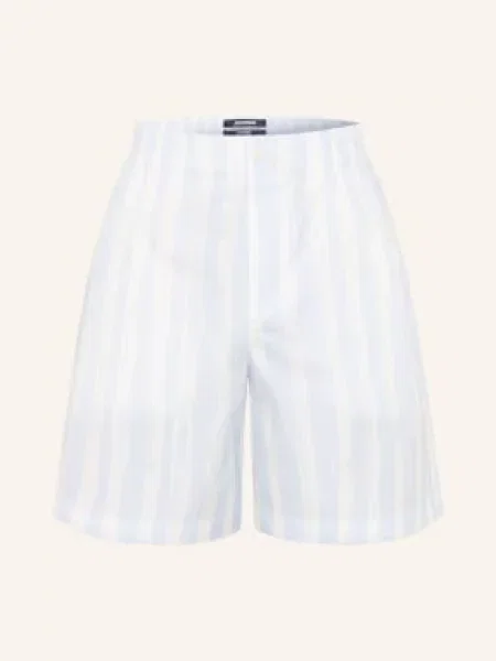 Jacquemus Šortky Le Short Calecon tmavě modrá bílá