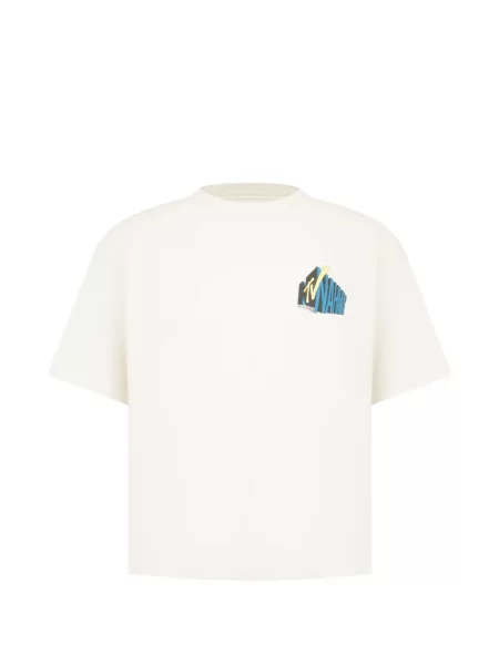 Tricou Nahmias cu imagine alb