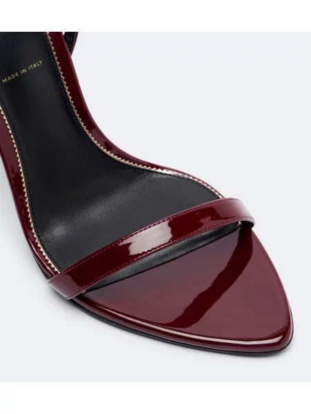 Sandale Tom Ford din piele de lac roșu