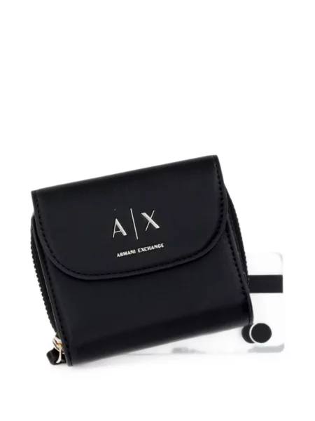 Portofel Armani Exchange cu autograf negru
