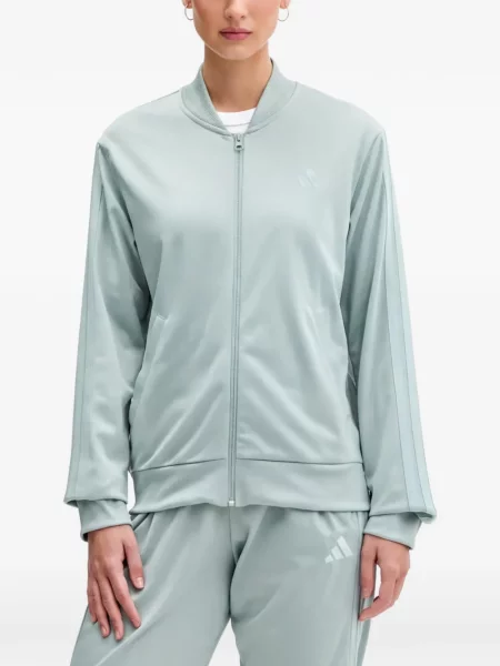 Ριγέ τρέξιμο σετ φόρμας Adidas με σχέδιο γκρι