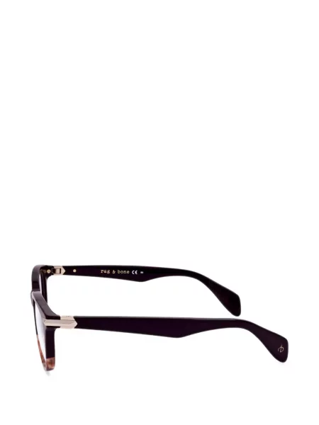 Ochelari de soare Rag & Bone cu imprimeu geometric negru