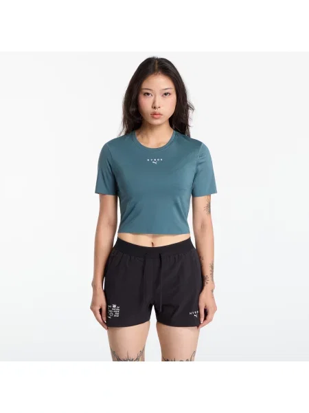 Tricou Puma X Hyrox Pwrmode Crop Tee Herb Garden L