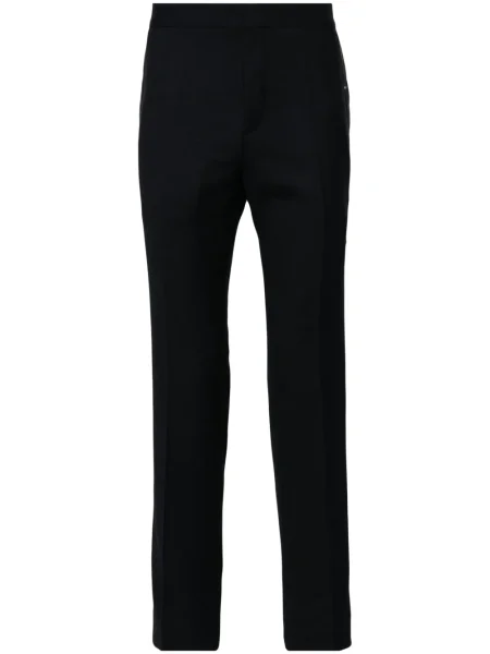 Pantaloni Hugo din satin albastru
